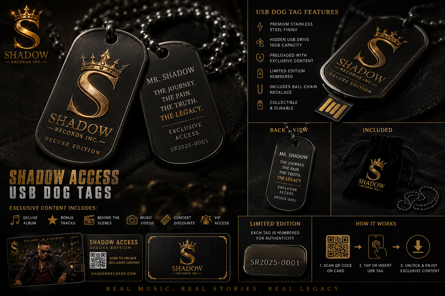 Shadow Access Veterans Edition USB dog tags